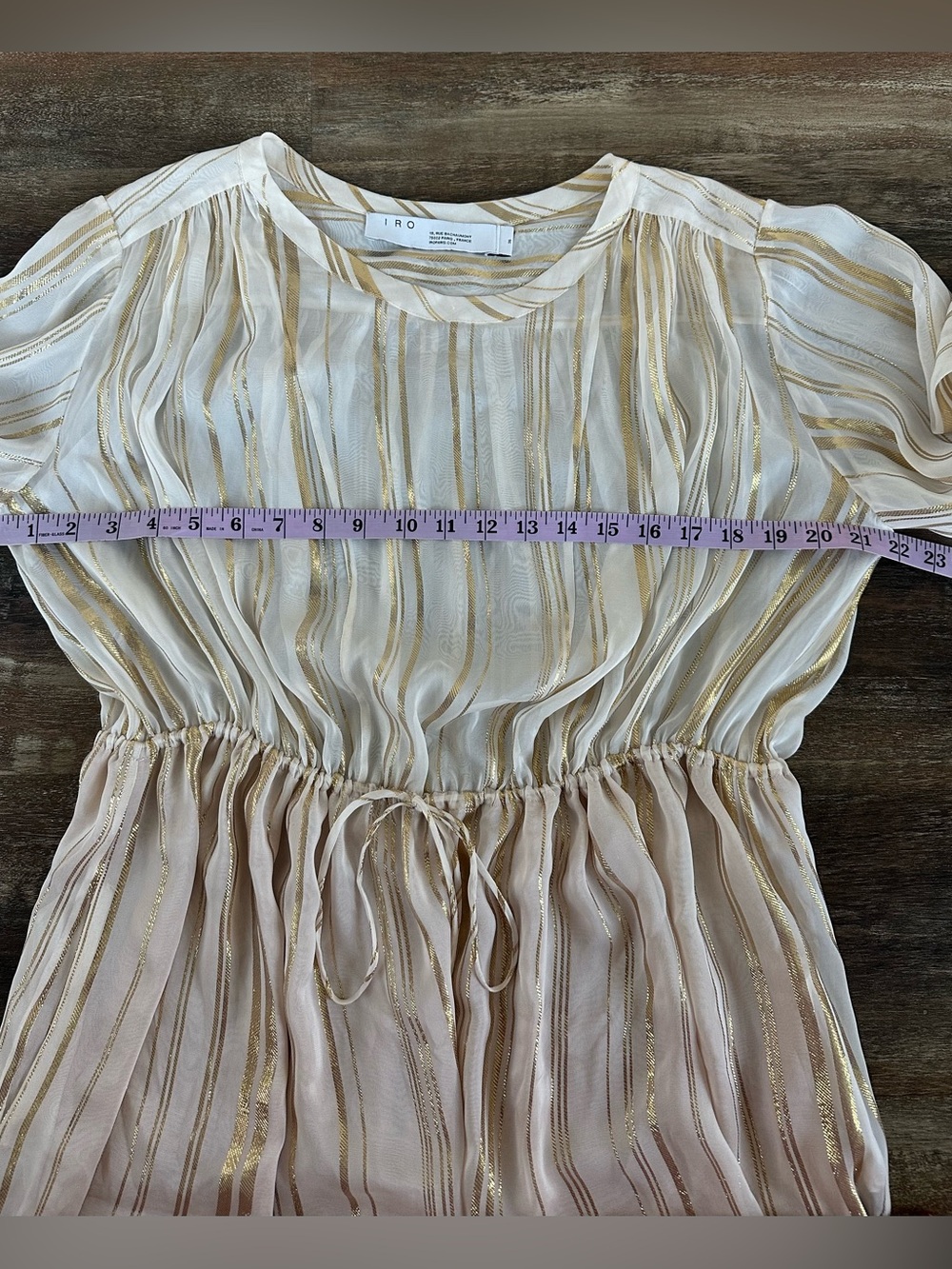 IRO Silk Metallic  Dress Size Small - Picture 6 of 9